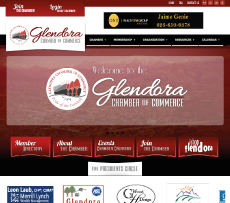 Glendora Chamber Website Screenshot