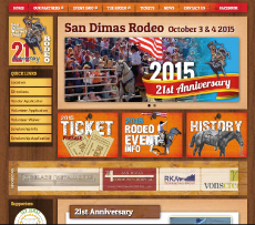 San Dimas Rodeo Website Screenshot