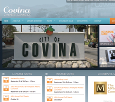 Covina Chamber Website Screenshot