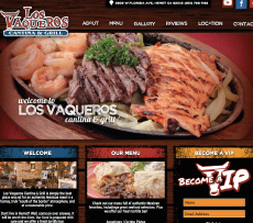 Los Vaqueros Website Screenshot