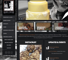 Some Crust Bakery Website Screenshot
